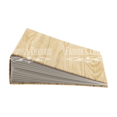 заготовка альбома сосновая доска с золотом 20см х 20см - 2