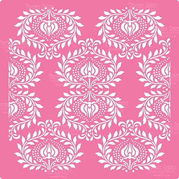 Stencil for decoration XL size (30*30cm), Floral ornament MINI #049