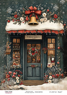 Decoupage card «Christmas Tale» #000745, 21cm x 29,7cm