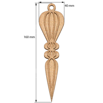 Blank for decoration New year tree toy 54, #487 - 2