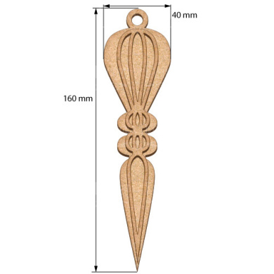 Blank for decoration New year tree toy 54, #487 - 2