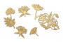 Набор чипбордов Летние цветы 10х15 см #605