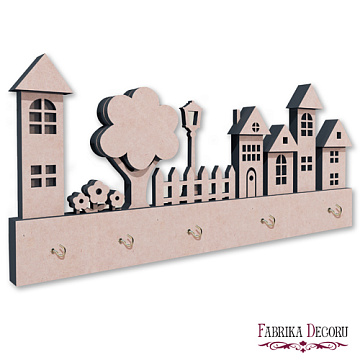 Wall key holder "Town" #323
