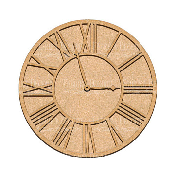Kunstkarton Uhr 3 20х20 cm