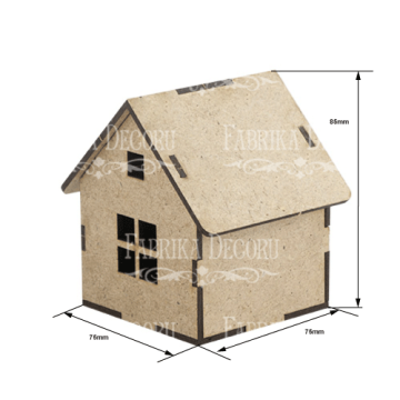 Blank for decoration "House-6" #109 - 2 Blank for decoration "House-6" #109 - 2