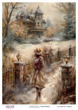 Decoupage-Karte #0600, 21x29,7 cm