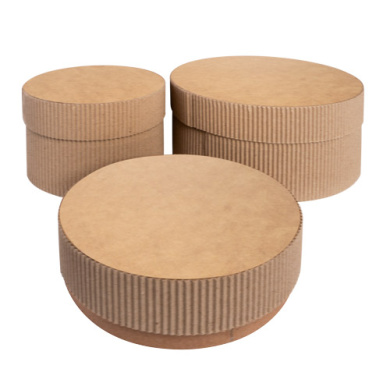 Set of gift boxes Kraft in Eco style, Circle-2, #11 - 2