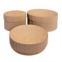 Set of gift boxes Kraft in Eco style, Circle-2, #11 - 0