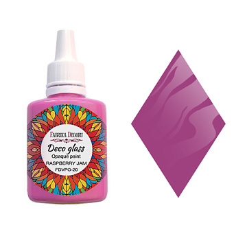 Deco Glass Opak Farbe, Himbeerkonfitüre, 30ml