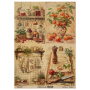 Arkusz kraft papieru z wzorem "Cooking delights", #5, 42x29,7 cm