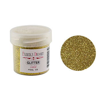 Glitzer, Farbe Gold, 20 ml