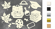 Набор чипбордов "School time" #465 color_Black