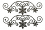 Spanplatten-Set Schneeflocke Bordüre #625