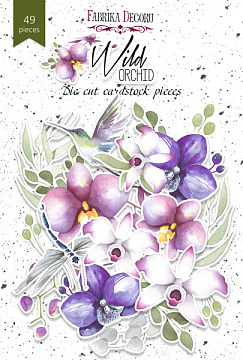 Zestaw wycinanek, kolekcja "Wild Orchid",49 szt