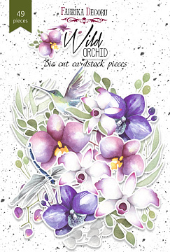 Set of die cuts Wild Orchid, 49 pcs