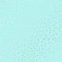Sheet of single-sided paper with gold foil embossing, pattern Golden Drops Turquoise, 12"x12" 