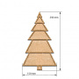  Art board Pine tree 1 15х25 cm - 0