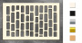 Chipboard embellishments set, "Bricks  2" #011