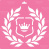 трафарет многоразовый xl (30х30см), герб с короной #061 фабрика декору