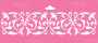 Stencil for decoration XL size (30*12cm), Border #127