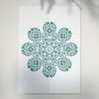 Stencil reusable, 15x20cm Openwork napkin, #406 - 0