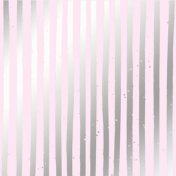 Sheet of single-sided paper embossed with silver foil, pattern Silver Stripes Light pink 12"x12" 