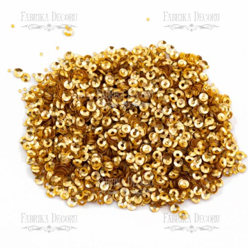 Sequins Round cups, bronze, #328 - 2