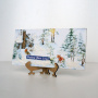 DIY kit for making 2 greeting cards on stands "Winter Forest", 20 cm x 10 cm - 4