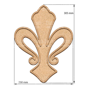  Art board Lily heraldry 23х30,5 cm - 2