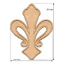  Art board Lily heraldry 23х30,5 cm - 0