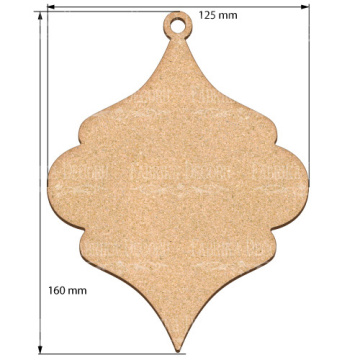 Blank for decoration New year tree toy 27, #458 - 2