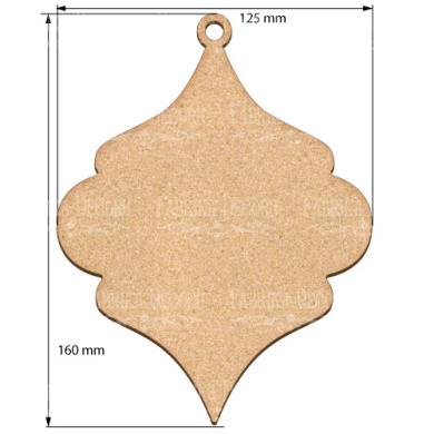 Blank for decoration New year tree toy 27, #458 - 2