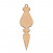 Blank for decoration New year tree toy 10, #441