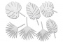 Набор чипбордов Тропические листья 10х15 см #554