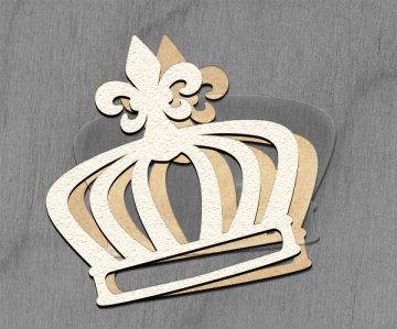 Mega shaker dimension set, 15cm x 15cm, Figured frame Crown - 2