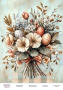 Decoupage card «Spring flowers-07» #000951, 21cm x 29,7cm