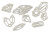 Набор чипбордов Кристаллы 10х15 см #592 color_Milk