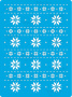 Stencil for crafts 15x20cm "Christmas pattern" #175