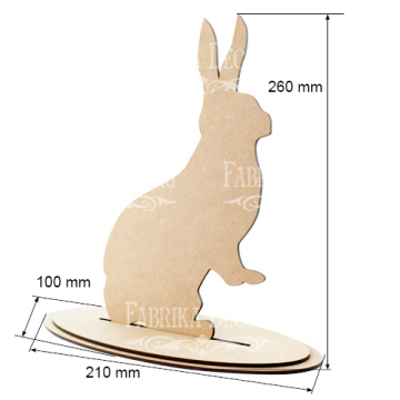Blank for decoration "Bunny" #245 - 2