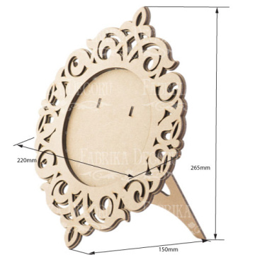заготовка для декорирования "фоторамка-9" #166 фабрика декору - 2