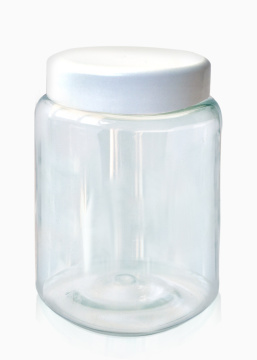 transparent-pot-with-a-white-plastic-lid-400-ml- - 2