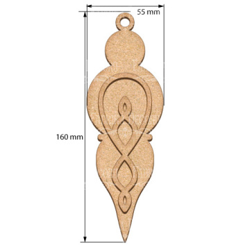 Blank for decoration New year tree toy 50, #483 - 2