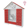 Advent calendar "Fairy house with figurines" for 25 days with cut out numbers, LED light, DIY - 8