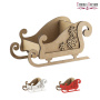 Blank for decoration Sleigh, type 4, creative DIY kit #101