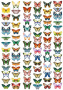 overlay "butterflies mini" 21х29,7 сm