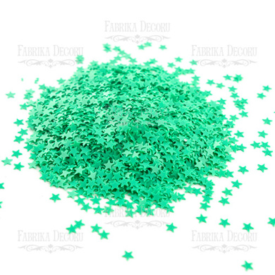 Sequins Stars mini, aquamarine, #014 - 2