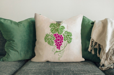 трафарет многослойный, универсальный, (30х21см), виноград #155 фабрика декору - 2