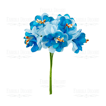 Set of flowers of the apple tree blue with heavenly, 6 pcs