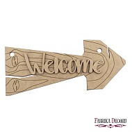 заготовка для декорирования "welcome" #122 фабрика декору