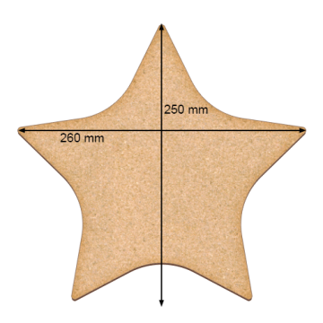Art board Star, 26cm х 25cm - 2